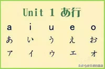 日语自学中巧记日语五十音图